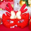 Mắt kính mặt nạ nơ tuần lộc đỏ phụ kiện Noel