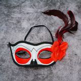  Mặt nạ Halloween khuyết ren hoa 1 bên 