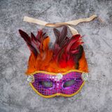  Mặt nạ Halloween lông kim sa 
