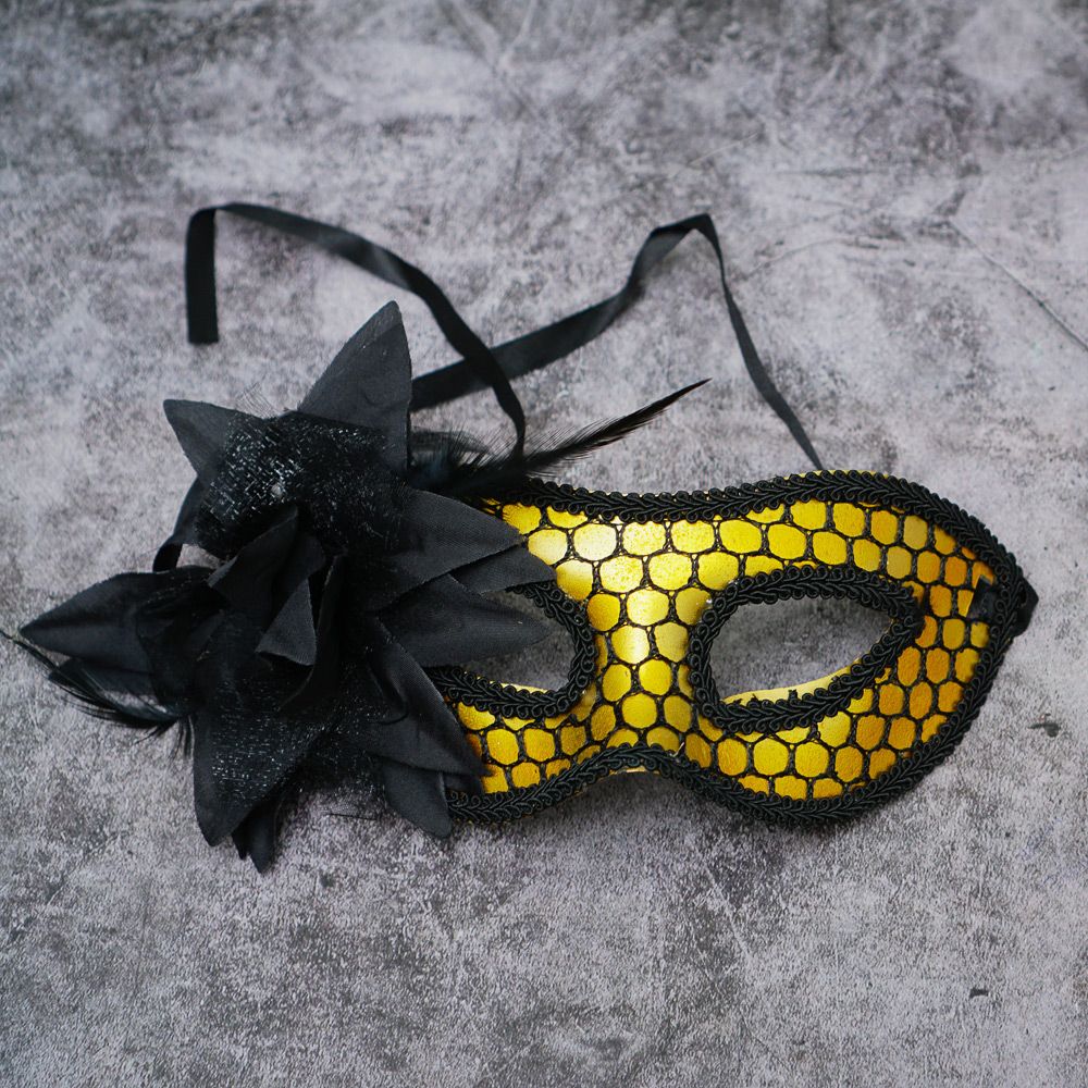  Mặt nạ Halloween lông vũ ren lưới 