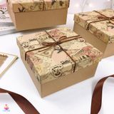  Hộp vuông nơ bìa báo 