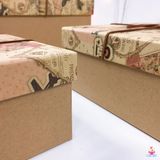  Hộp vuông nơ bìa báo 