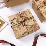  Hộp vuông nơ bìa báo 