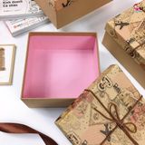  Hộp vuông nơ bìa báo 