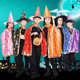  Áo choàng nón Halloween ngôi sao 80cm 