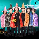  Áo choàng nón Halloween ngôi sao 80cm 