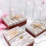  Hộp chữ nhật nơ thank you 