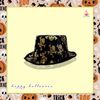 Nón đen cao in đầu lâu halloween chip chip