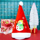  Nón thêu người tuyết phụ kiện Noel 
