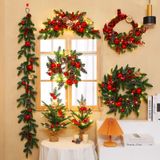  Vòng Nguyệt Quế Trang Trí Noel Quả Nho 