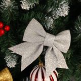  Nơ Đơn Kim Tuyến Bạc Đại Trang Trí Noel 