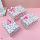  Hộp quà nắp gập nơ tim 
