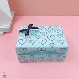  Hộp quà nắp gập nơ tim 