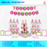  SET trang trí cô bé dâu tây 