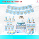  SET trang trí xanh dương gold kim tuyến 