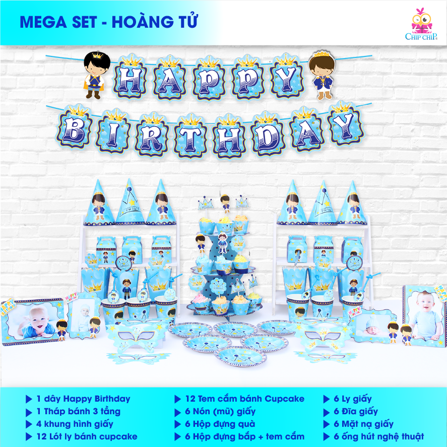  SET trang trí HOÀNG TỬ 