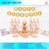  SET trang trí MÀU CAM 
