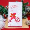 Thiệp Noel bạc đính hoa