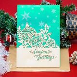  Thiệp Noel gỗ tuần lộc và bồ câu 