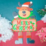  Decal tuần lộc treo giày trang trí Noel 