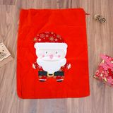  Túi nhung ông già đựng quà 65cm phụ kiện Noel 
