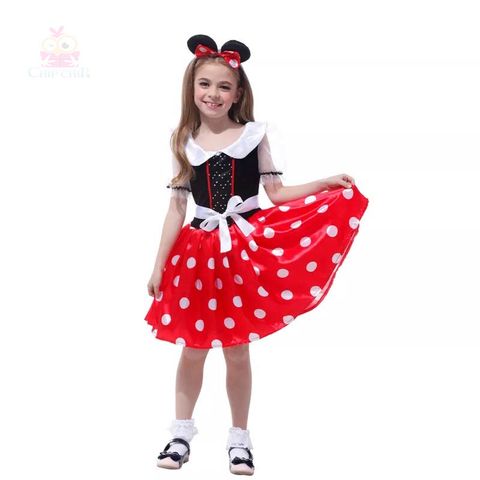 Váy mickey trẻ em halloween costume chip chip