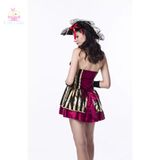  Trang phục hóa trang Halloween nữ váy vũ công nhung 