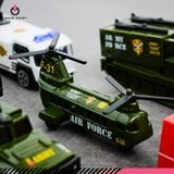  Đồ chơi bé trai hộp bộ 10 chiếc quân đội Die Cast 