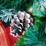  Vòng nguyệt quế gắn quả thông trang trí Noel 