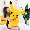  Thú Bông Pikachu Vàng Ngồi  Miệng Cười Size 70cm - Chipchipshop 