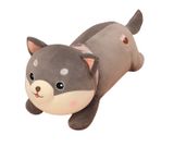  Gối Ôm Dài Chó Nằm Trà Sữa Màu Xám Size 110cm - Chipchipshop 