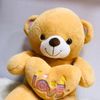  Thú Bông Gấu Teddy Lông Vàng Ôm Tim Chữ Love Size 100cm - Chipchipshop 