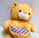 Thú Bông Gấu Teddy Vàng Ôm 3 Tim Chữ Love - Chipchipshop 