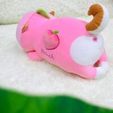  Thú Bông Chó Nâu Áo Peach Size 50cm - Chipchipshop 
