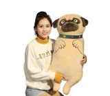  Gối Ôm Chó Nhăn Đeo Khăn Hoa Cổ Size 80cm - Chipchipshop 