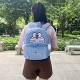  Balo Lông Doraemon Màu Xanh Nhạt - Chipchipshop 