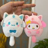  Móc Khóa Thú Bông Cinnamon Trắng Tròn Size 12cm - Chipchipshop 