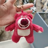  Móc Khóa Thú Bông Gấu Dâu Ngồi Size 14cm - Chipchipshop 