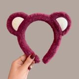  Cài Tóc Gấu Dâu Đơn Màu Hồng Nhạt / Hồng Đậm - Chipchipshop 