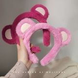  Cài Tóc Gấu Dâu Đơn Màu Hồng Nhạt / Hồng Đậm - Chipchipshop 