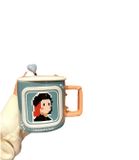  Ly Sứ Hoạt Hình Cô Gái Màu Xanh Dương - Chipchipshop 