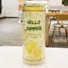  Bình Nước Thủy Tinh Hello Summer Màu Vàng (4008) - Chipchipshop 