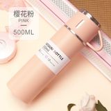  Bộ Cốc Nước giữ Nhiệt Flasket Màu Hồng - Chipchipshop 