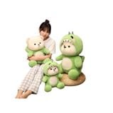  Thú Bông Gấu Lena Khủng Long Màu Xanh Lá Size 60cm - Chipchipshop 