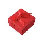  Hộp Qùa Vuông Nơ Giữa Màu Đỏ Size 7x7x3cm  - Chipchipshop 