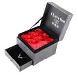  Hộp Đựng Trang Sức Bông Hồng 2 Lớp Màu Xám - Chipchipshop 
