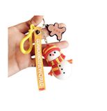  Móc Khóa Nhựa Người Tuyết Đội Khăn Nón Len - Chipchipshop 
