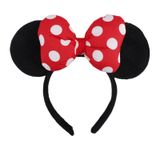  Cài Tóc Minnie Nơ Đỏ Chấm Bi - Chipchipshop 