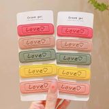  Vỉ Kẹp Tóc Vải Love - Chipchipshop 