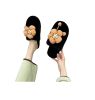 Dép Lông Bông Hoa  Đi Trong Nhà Màu Đen Size 36-37 - Chipchipshop 